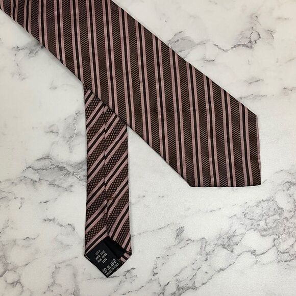 Valentino Made in Italy Silk Stripe Tie - Picture 1 of 5